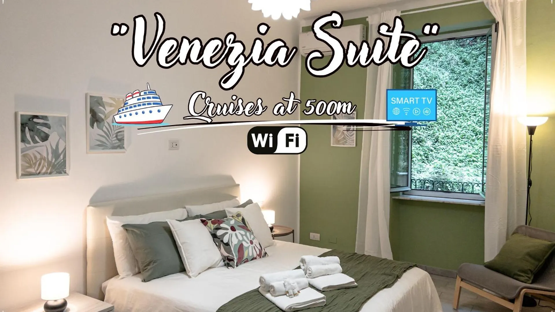 Venice Suite - Cruises 500M - Ac - Smart Tv Genoa